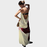 Flor | Vestido Sin Espalda Con Hebilla Ajustable