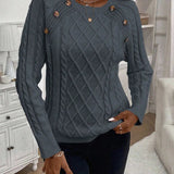 Clara | Jersey de Punto con Botones para Damas