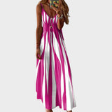 Anita | Vestido Largo a Rayas