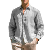 Camisa casual de lino