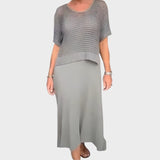 Liza | Vestido de Con Blusa de Punto