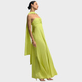 Rosalía | Vestido Plisado Sin Tirantes