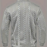 Mateo – Suéter Henley de Manga Larga con Rayas