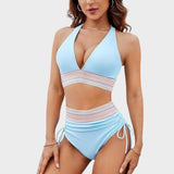 Celeste | Conjunto De Bikini Con Cintura Alta