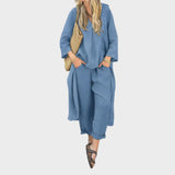 Solura | Conjunto De Dos Piezas De Algodón Con Line En V