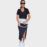 Aria | Elegante Top Con Escote En V Y Falda