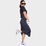 Aria | Elegante Top Con Escote En V Y Falda