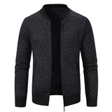 Pull Marcel – Suéter de Punto Grueso con Cremallera y Cuello en V para Hombres Elegantes y Sofisticados