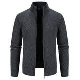 Thierry – Chaleco de Punto de Cuello Alto, Ajustado y con Estilo Casual de Otoño