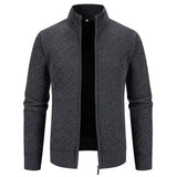 Thierry – Chaleco de Punto de Cuello Alto, Ajustado y con Estilo Casual de Otoño