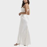 Flora | Vestido de Satén Con Top Incorporado