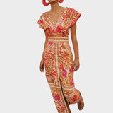 Jessy | Vestido Midi Con Escote En V Y Dividido