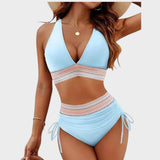 Celeste | Conjunto De Bikini Con Cintura Alta