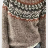 Jolessa Jersey de Punto con Estampado Nórdico