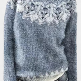 Jolessa Jersey de Punto con Estampado Nórdico