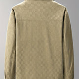 Mavrick Chaqueta Suede con Estampado de Cuadros