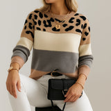 Rosa | Suéter Casual de Estampado de Leopardo