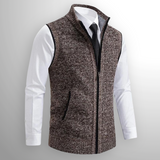 Harrison Gilet | Chaleco de Lana con Cierre Total