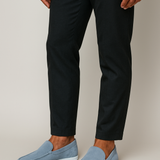 Elegantes mocasines de ante