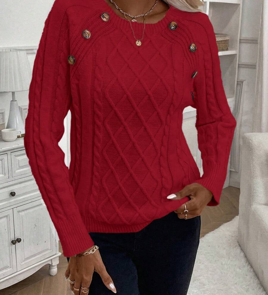 Clara | Jersey de Punto con Botones para Damas