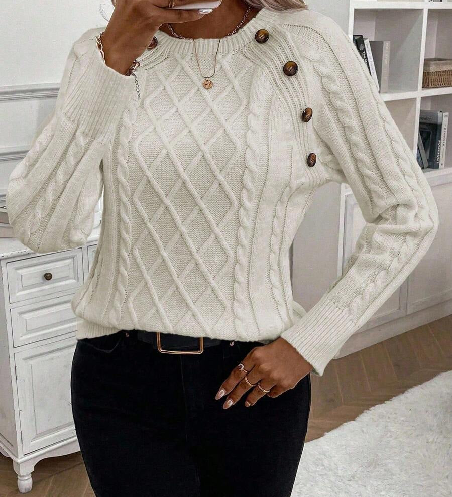 Clara | Jersey de Punto con Botones para Damas