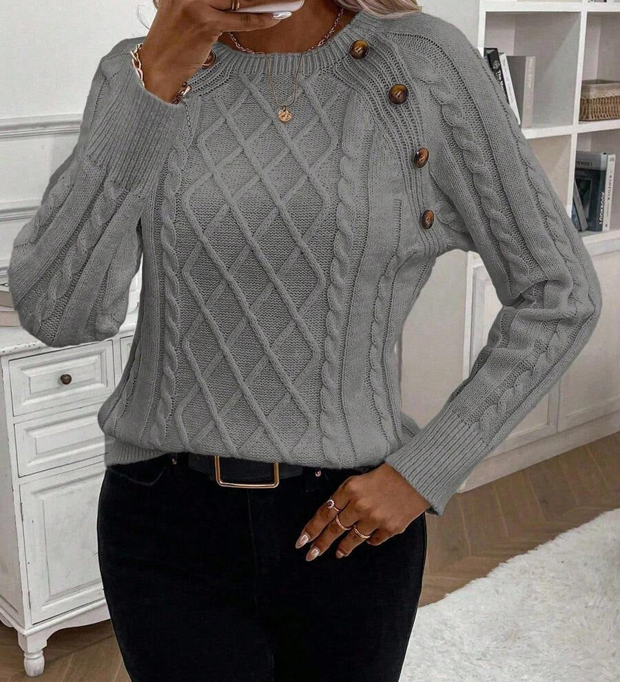 Clara | Jersey de Punto con Botones para Damas
