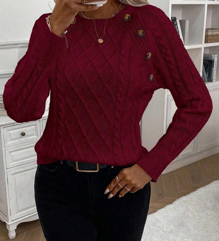 Clara | Jersey de Punto con Botones para Damas