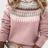 Gemma Jersey de Cuello Redondo Texturizado