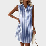 Anníe | Elegante Vestido Camisero de Rayas