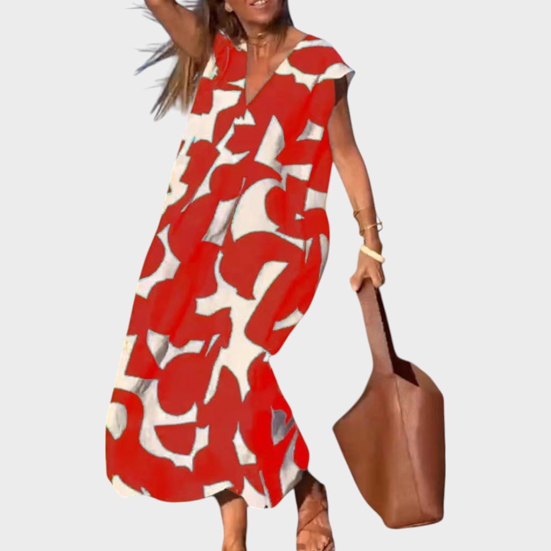 Mebelle | Vestido con cuello en V