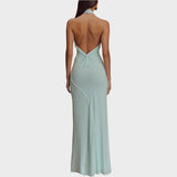 Laguna | Vestido Largo Con Cuello Halter
