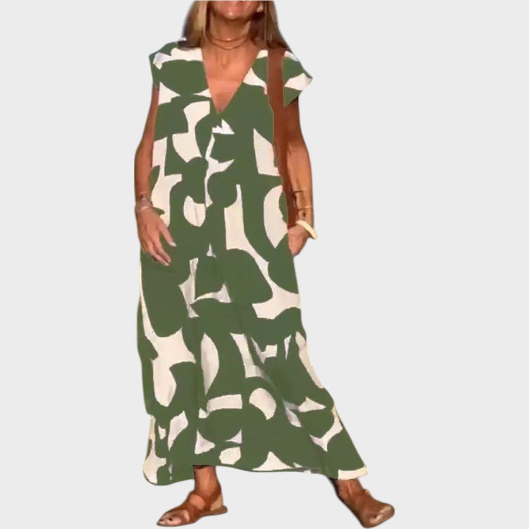 Mebelle | Vestido con cuello en V