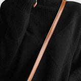 Jasmine Jersey de Cuello Alto de Cachemira