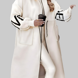 Elena | Chaqueta de mujer con mangas de punto y capucha