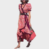 Sylvie |  Vestido largo con mangas acampanadas