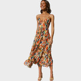 Milou | Vestido midi con tirantes