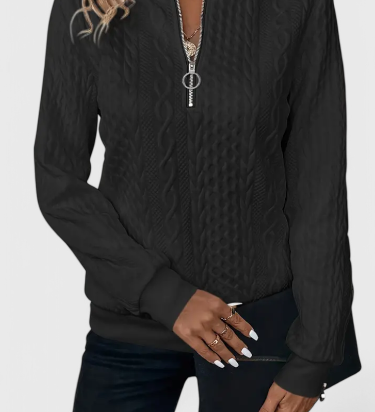 Zoey Jersey de Punto con Cremallera Suave