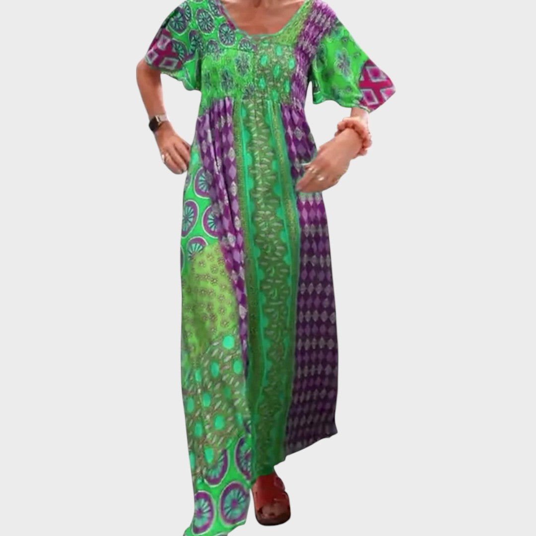 Jennie | Elegante vestido maxi con estampado