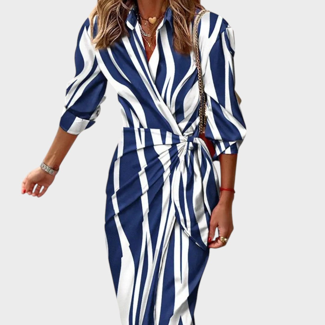 Tina | Vestido largo cruzado