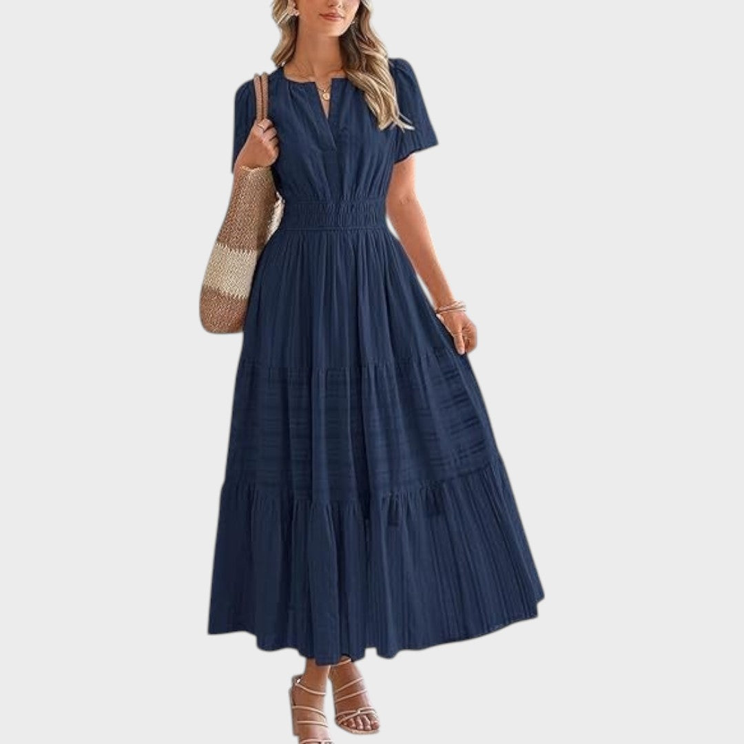 Zaza | Vestido largo con cintura elástica