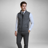 Harrison Gilet | Chaleco de Lana con Cierre Total
