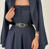 Eclat™-Conjunto femenino bustier + chaqueta – Estilo elegante y moderno