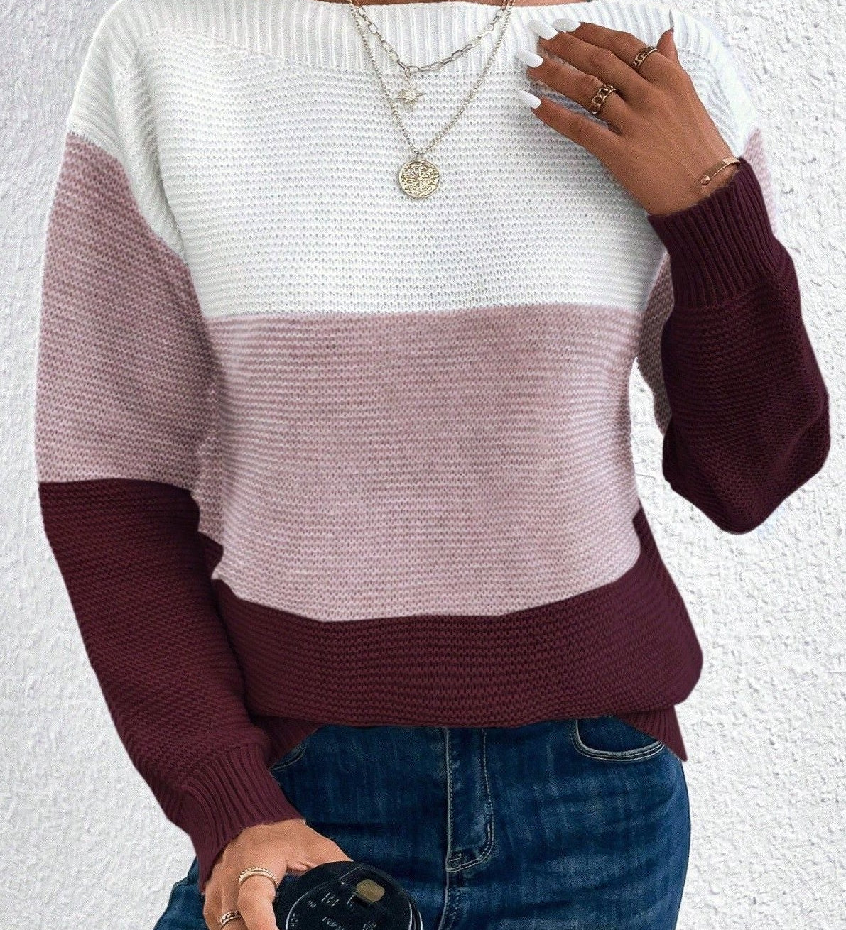 Soria Jersey de Mezcla de Lana con Toque Suave