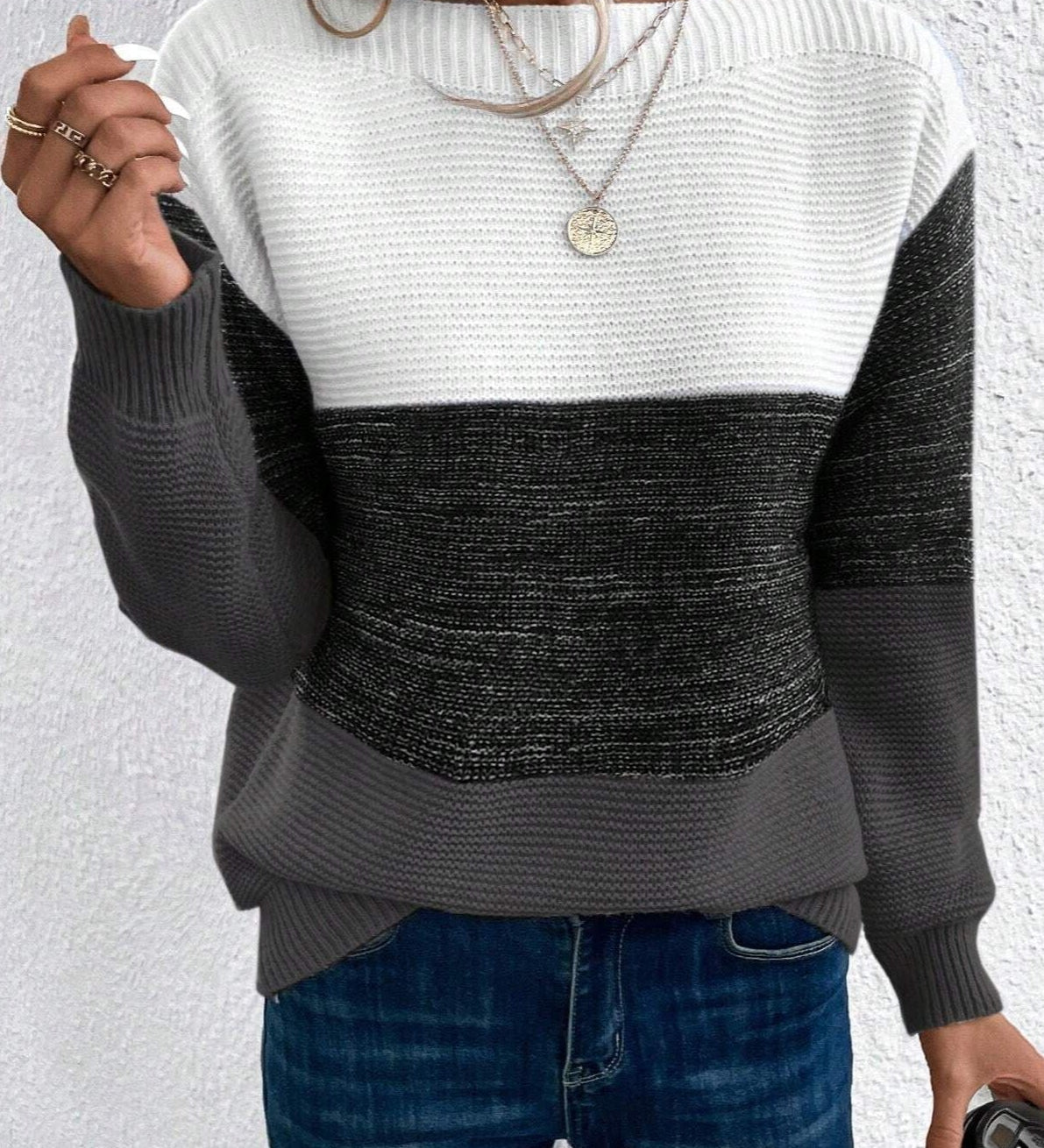 Soria Jersey de Mezcla de Lana con Toque Suave