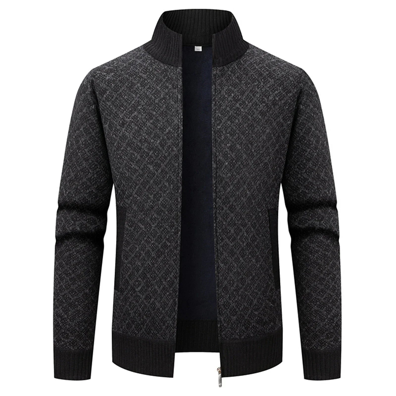 Chaqueta de Jean Casual con Cuello Alto y Corte Ajustado para Máximo Confort, Ideal para la Temporada.