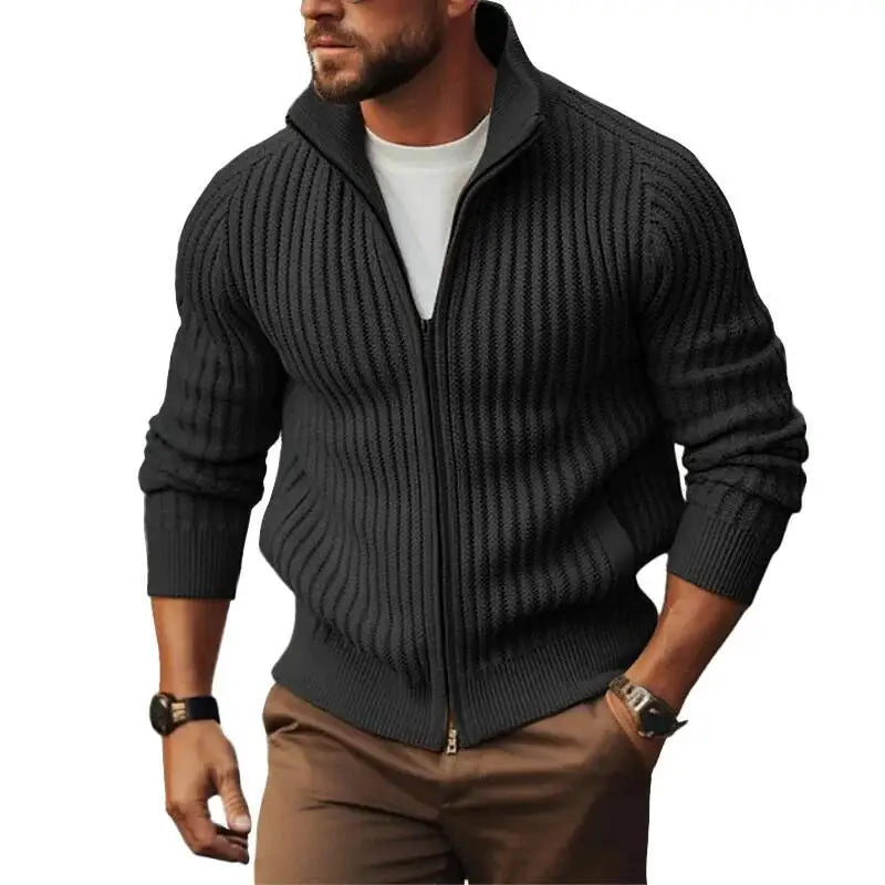 Chaqueta Acolchada con Cremallera para Hombre - Estilo y Comodidad Ideal para Primavera y Otoño