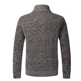 Suéter de Punto Grueso con Cuello Alto y Ajuste Slim - Confort Ideal para Otoño e Invierno, Disponibles en Tallas Grandes