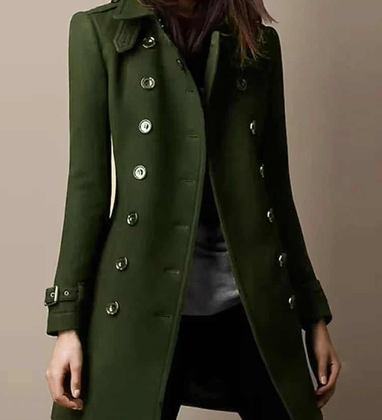 CINZIA™ | ABRIGO LARGO ARTESANAL