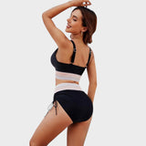 Celeste | Conjunto De Bikini Con Cintura Alta