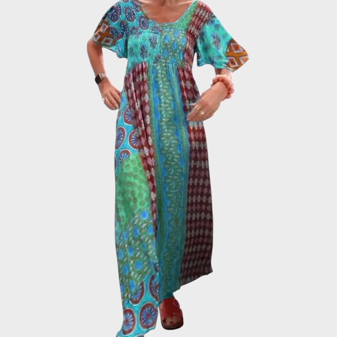 Jennie | Elegante vestido maxi con estampado